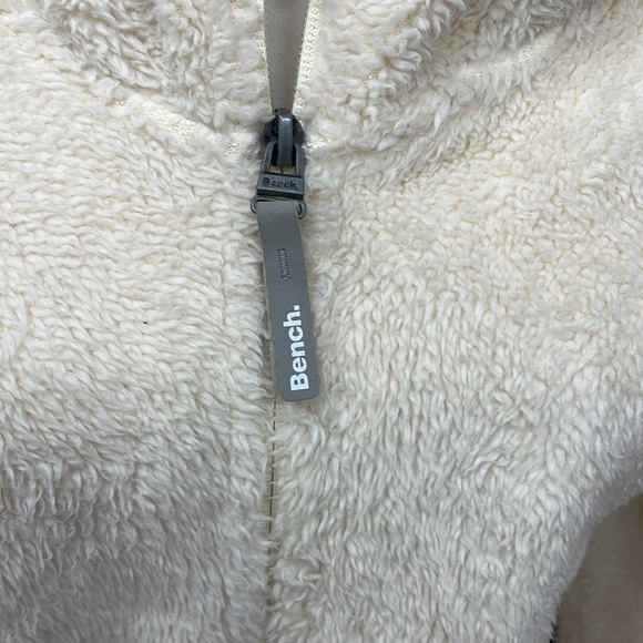 Bench cream fleece hoodie zip up. - Picture 11 of 16
